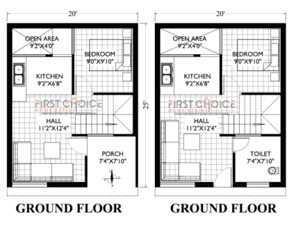 Floor Plan 20×25