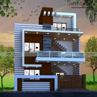 Triplex Exterior Elevation – 5