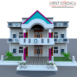 Duplex Exterior Elevation – 2