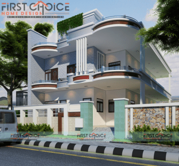 Duplex Exterior Elevation – 4