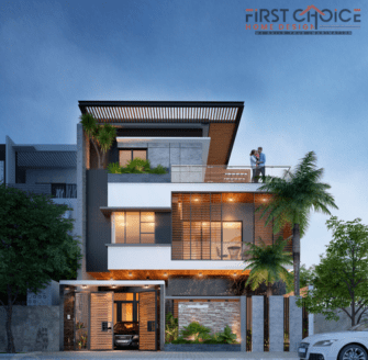 Triplex Exterior Elevation – 1