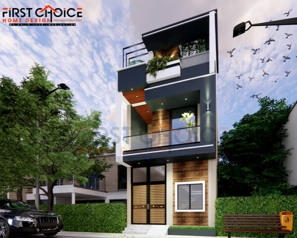 Excellent elevation design of 2 storey residential building in Pratapgarh, Rajasthan - Image 2