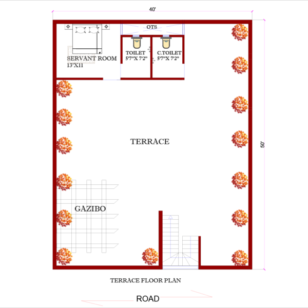 House floor plan design in Seoni